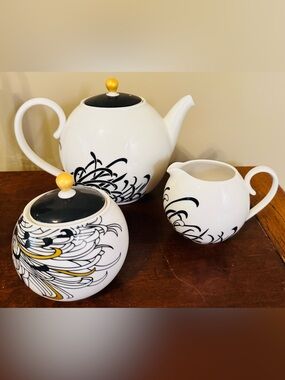 Denby Monsoon Floral Tea Trio